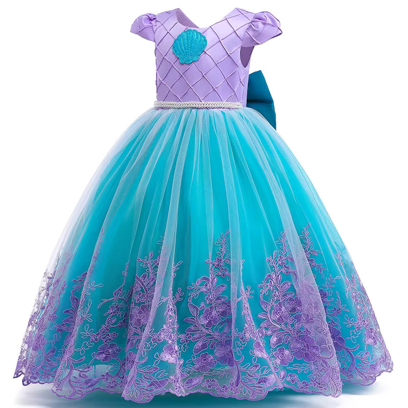 keaiyouhuo Meerjungfrau Prinzessin Kleid, Mädchen Kostüm, Plüsch / Textil - Bild 2