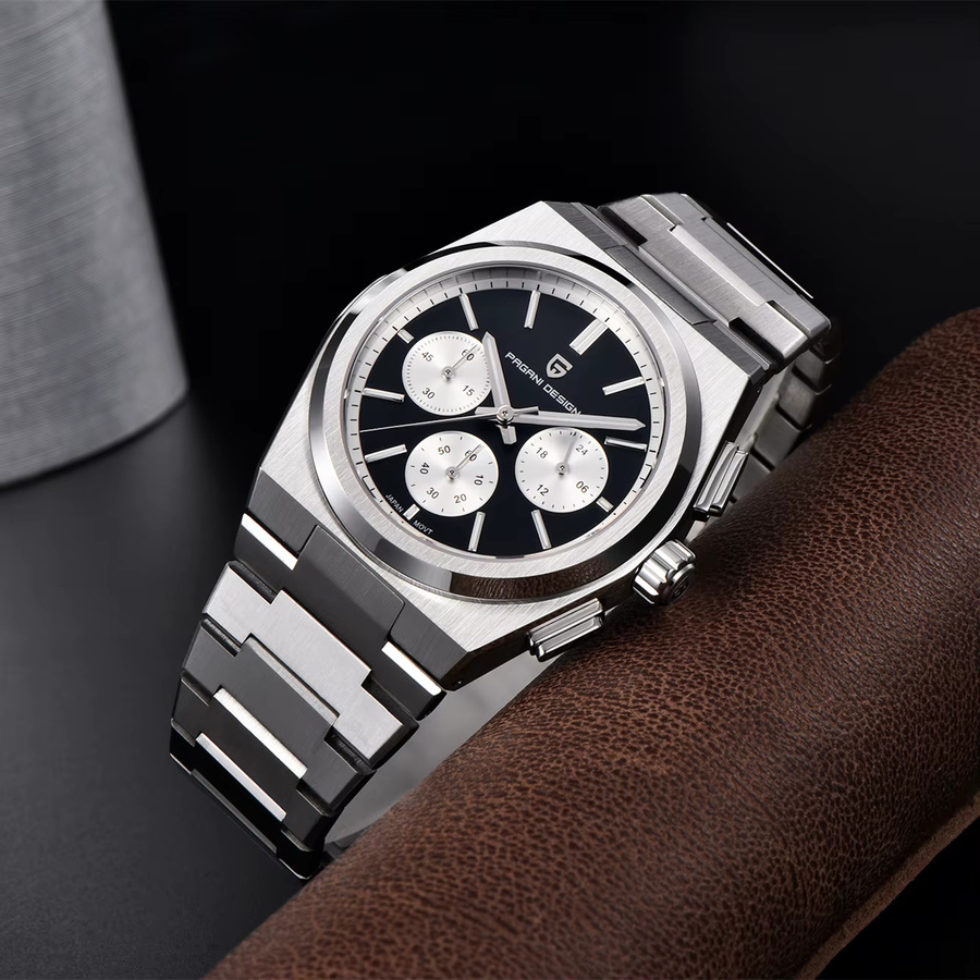 Pagani Design Chronograph, Quarzuhr, Edelstahl, Saphirglas, 40 mm, Herren - Bild 4