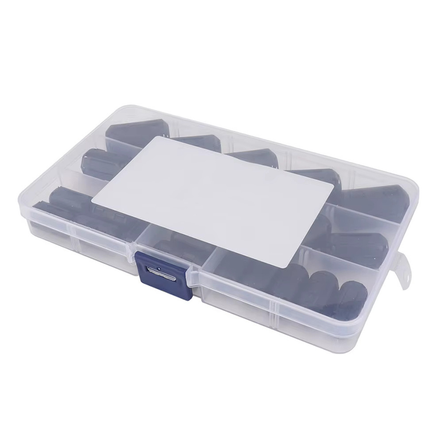 Alloet 25-teiliges Ferritkern-Ringklemmen-Set in Schwarz mit 3,5 mm, 5 mm, 7 mm und 9 mm für RFI-EMI-Filter und Rauschunterdrückung - Bild 4