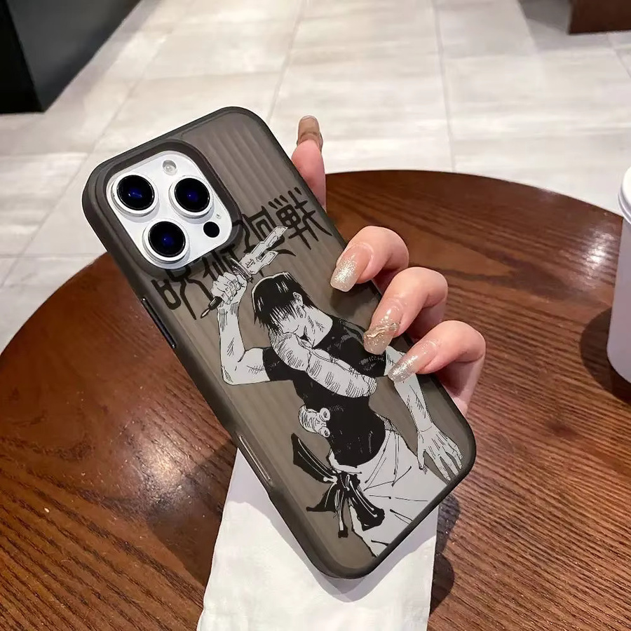 Jujutsu Kaisen Toji Fushiguro Handyhülle mit Wellenmuster für iPhone 17 Air 16 15 14 13 12 11 Plus Pro Max Matte Cover - Bild 4