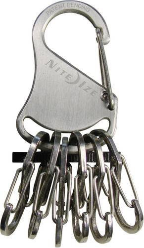 NITE Ize KeyRack Locker Schlüssel-Karabiner aus Edelstahl in Silber - Bild 1
