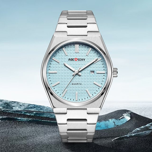 ONOLA Armbanduhr Quarz, Edelstahl, Grün, Herren - Bild 1