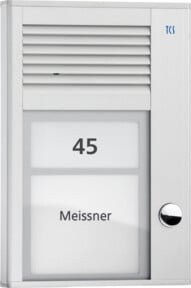 TCS Türsprechstelle Tür Control PAK01-EN in Silber und Weiß aus Aluminium - Bild 1