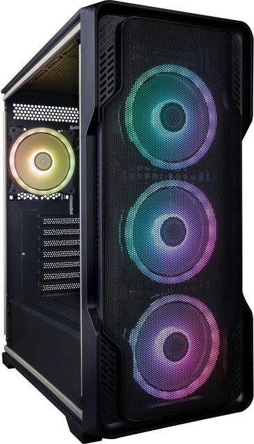 ONE GAMING Gaming PC AN028 mit RTX 5060 Ti, AMD Ryzen 5 7600, 480 GB NVMe SSD, 16 GB RAM und Windows 11 in Schwarz/Silber - Bild 1