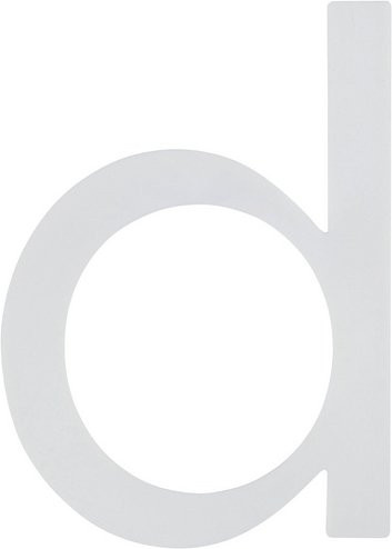 ALPERTEC Hausnummer aus Kunststoff in Weiß, nachtleuchtend, B/H/T: 9,7 x 18 x 0,4 cm - Bild 1