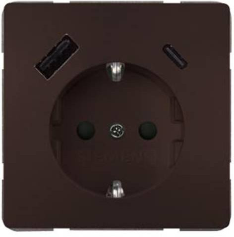Siemens USB-Steckdose 5UB18701CH01 in Braun - Bild 1