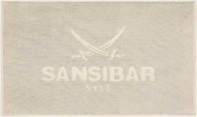 Badvorleger SANSIBAR aus Baumwolle in Anthrazit und Beige, Rechteckig, B/T: 80 x 50 cm - Bild 1