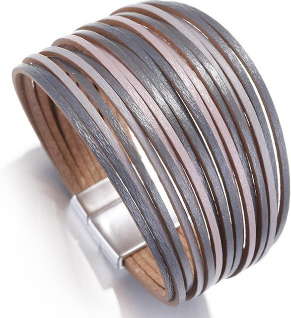 Fashion Maker 2 Armband, Leder, Gold, Damen - Bild 1