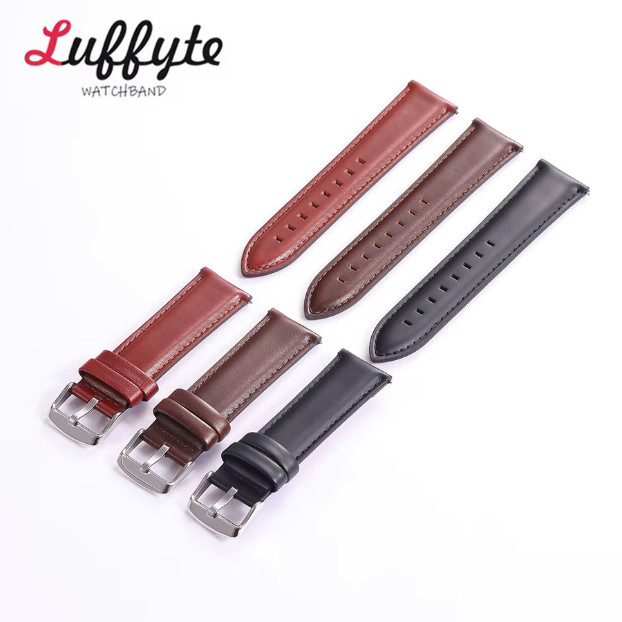 Luffyte Uhrenarmband Leder, Vintage, Damen Herren - Bild 2
