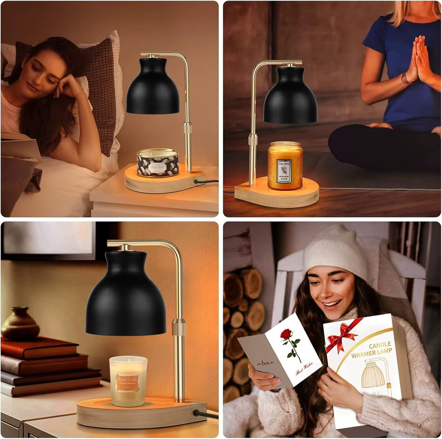 RUNTOIN Elektrische Kerzenwärmer-Lampe mit Timer, höhenverstellbare und dimmbare Tischleuchte für moderne Wohnraumdekoration - Bild 5