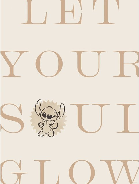 Komar Disney Lilo and Stitch Soul Glow Wandbild Paper Poster Beige, Breite: 30 cm, Höhe: 40 cm - Bild 1