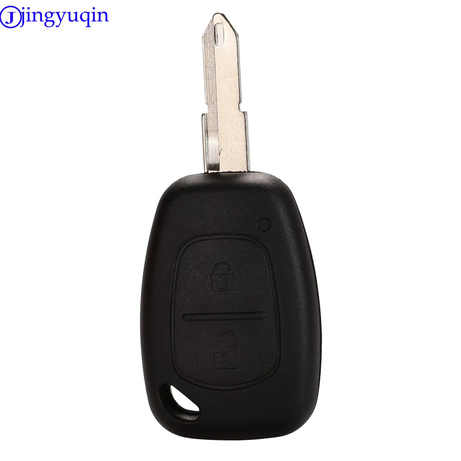 Jingyuqin Ersatzgehäuse für Renault Remote Key PCF7946 433MHz mit 2 Tasten in Schwarz für Traffic, Master, Vivaro, Movano und Kangoo - Bild 2