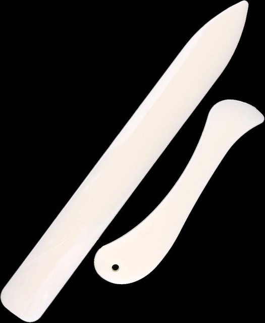 Homyl Knochenfalzbein Set aus Kunststoff für Buchbinderei und Bastelarbeiten, 2er Pack - Bild 1