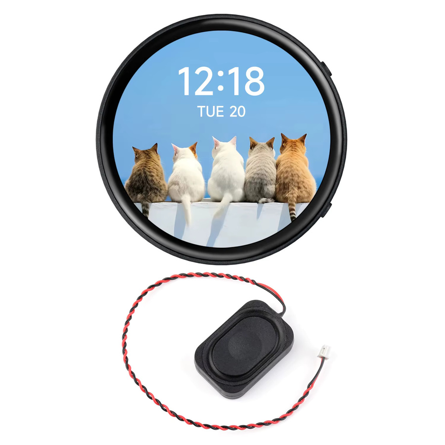 Waveshare RP2350 1,75-Zoll-AMOLED-Display-Entwicklungsboard in Schwarz mit 466x466 Auflösung und 65K Farben - Bild 3
