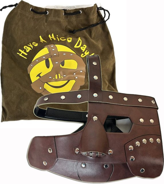 WOLFRIDER Maske, Fantasy, Gummi, Braun - Bild 1