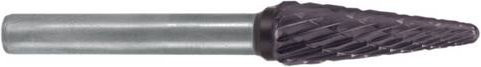 Exact 72482 Frässtift Hartmetall Kegel in Silber, Länge: 50 mm, Schaftdurchmesser: 6 mm - Bild 1