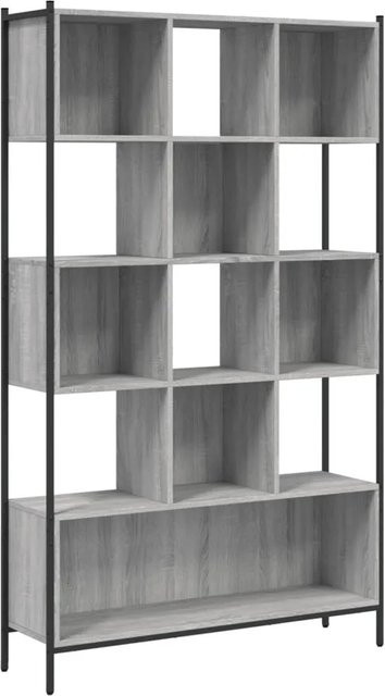 vidaXL Bücherregal Grau Sonoma B/T/H: 102 x 28 x 172 cm - Bild 1
