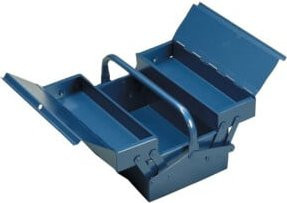 Wesma Werkzeugkasten aus Stahl, 3-teilig, Blau, B: 43,0 cm, T: 20,0 cm, H: 15,0 cm - Bild 1
