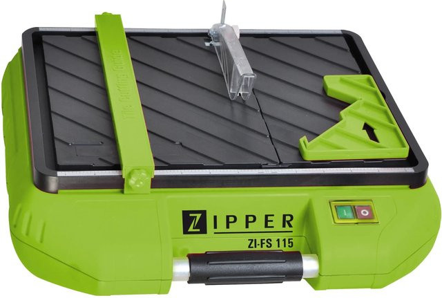 Zipper Fliesenschneider ZI-FS115 in Grün mit 500 W Leistung und 115 mm Sägeblatt sowie Längsanschlag - Bild 2