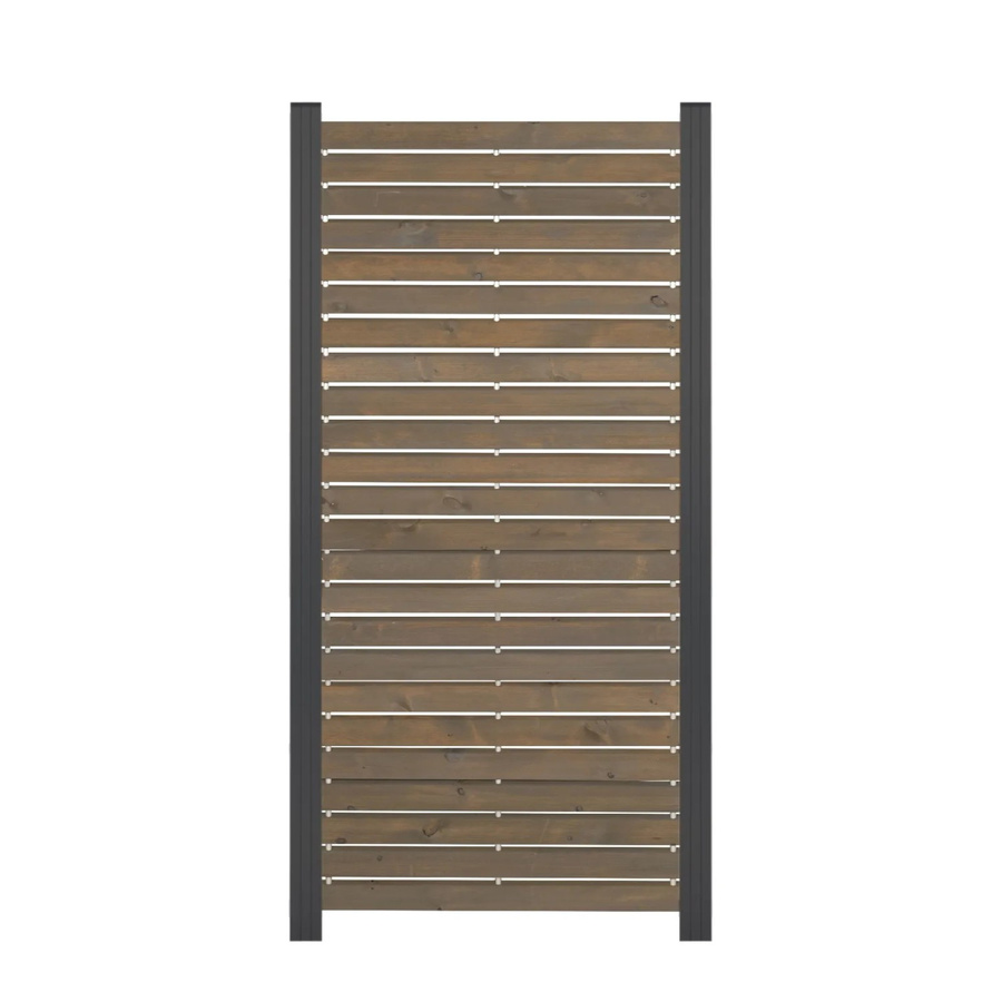 GartenLand Rhombus Holz Zaun Craftwood Sichtschutz aus Kiefer in Grau, B/H: 81,5 x 180 cm - Bild 2