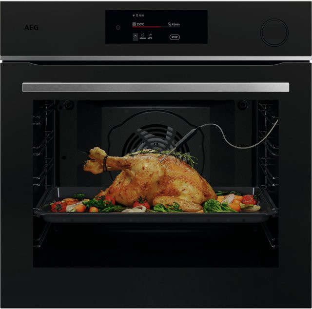 AEG Einbau-Dampfbackofen TR7PB73FST in matt Schwarz - Bild 1