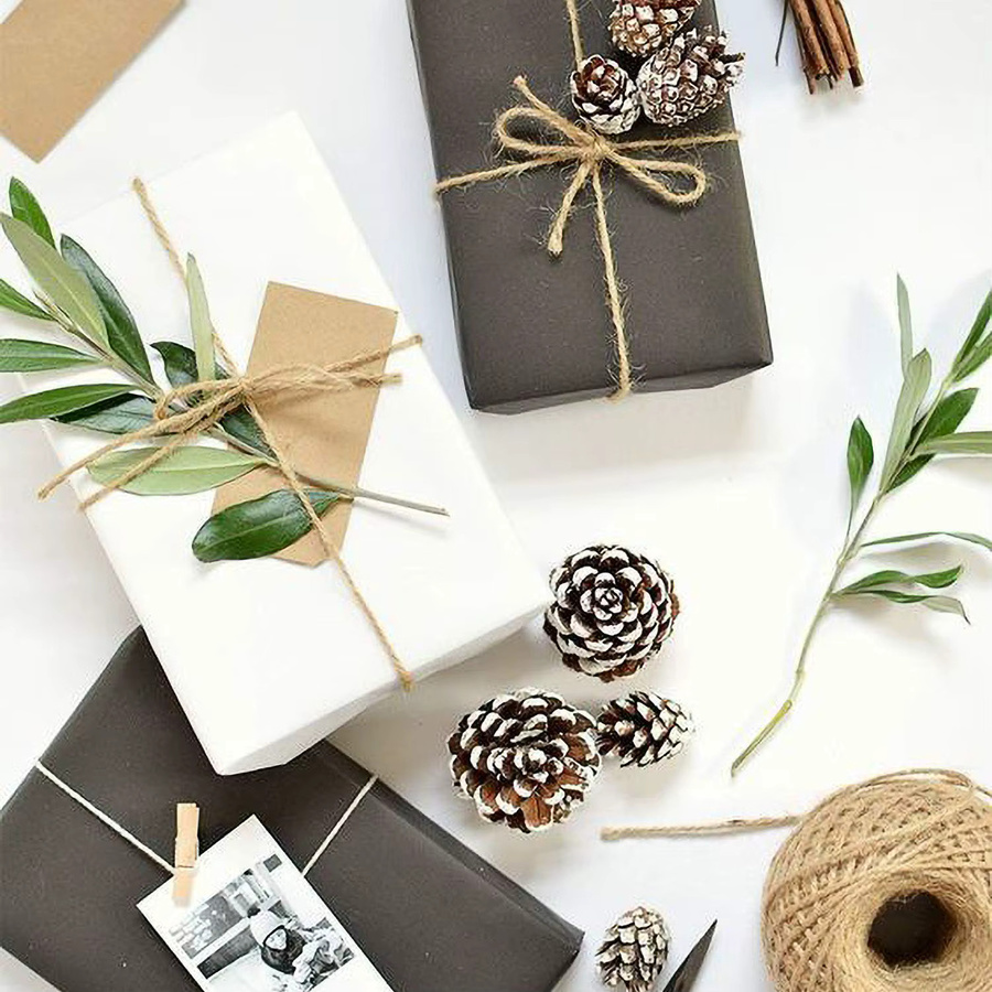 Kraftpapierrolle aus recyceltem Papier für Geschenkverpackungen und Bastelarbeiten, Farbe: Weiß, Länge: 5 m, Breite: 30 cm, 38 cm oder 50 cm - Bild 1