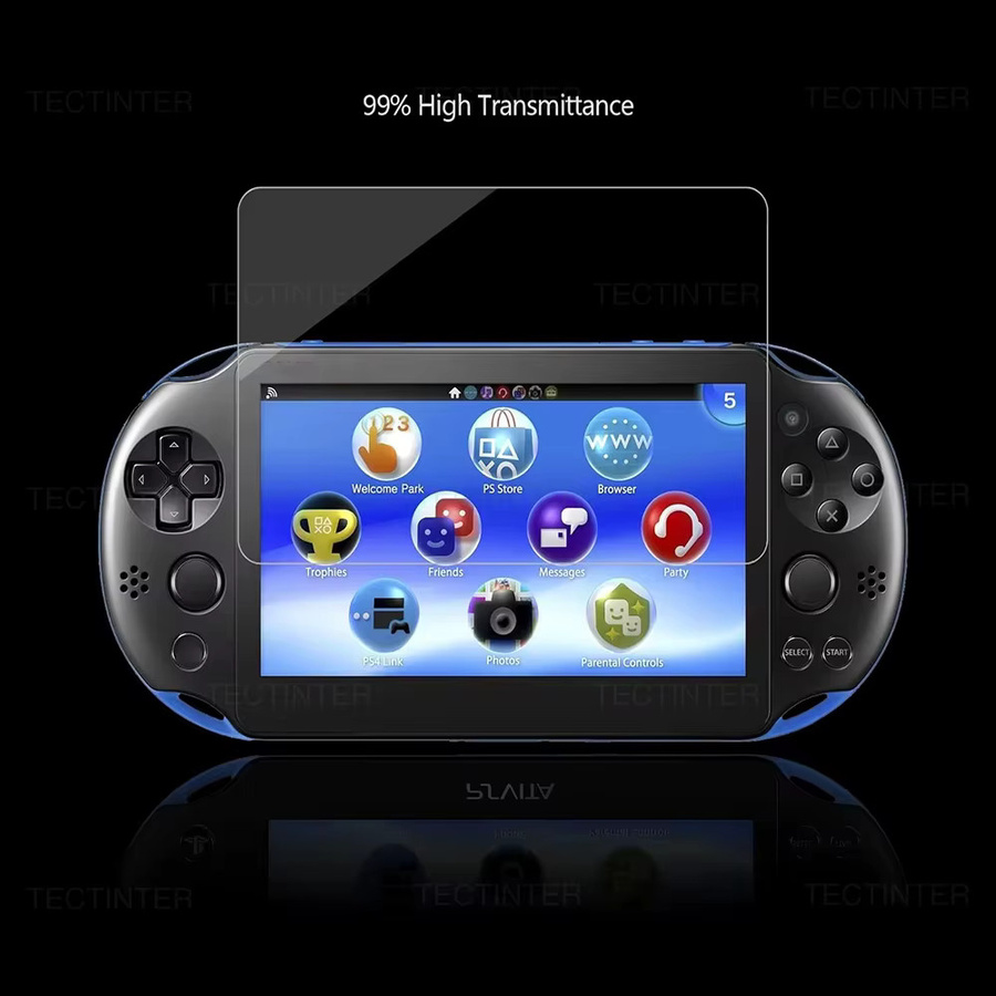 2 Stück Premium Displayschutzfolie aus gehärtetem Glas für Sony PlayStation PS Vita 1000 und PS Vita 2000, transparent - Bild 5
