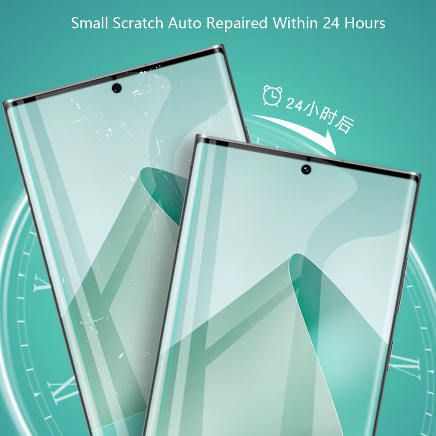3er-Pack Samsung Galaxy S25 Ultra und S25 Plus Hydrogel Displayschutz Matte Front mit Installationswerkzeug - Bild 4