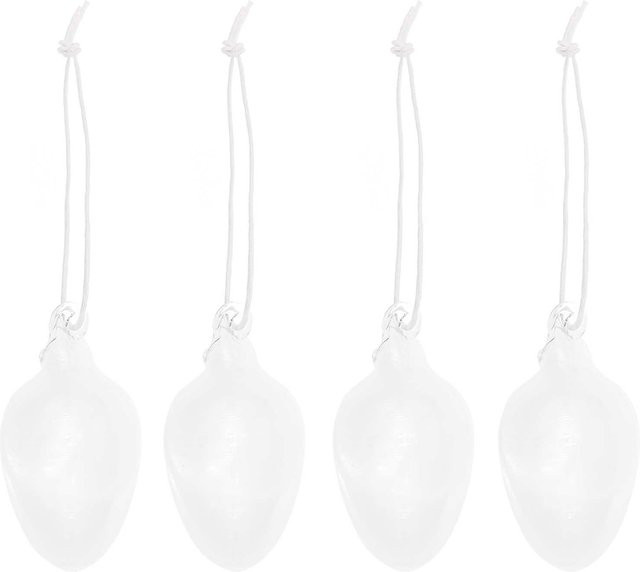 Rico Design Glas Eier transparent für Ostern, 4 Stück, Durchmesser: 3 cm - Bild 1