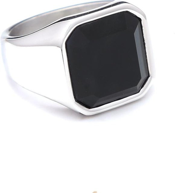 Yiran Jewelry Drachenklauenring Edelstahl, Schwarz, Zirkonia, Unisex - Bild 1
