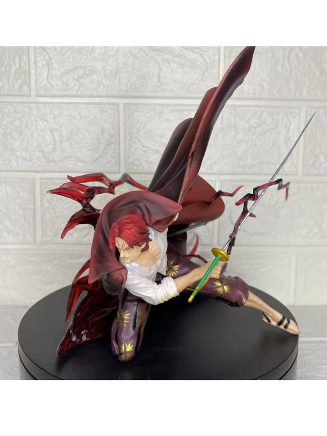 Bandai One Piece Anime-Figur Red Haired Shanks PVC-Modell in Rot und Multicolor - Bild 4