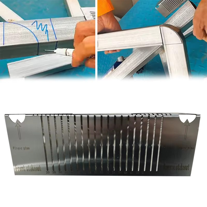 Precisionflex Winkel- und Lichtbogenmarkierungswerkzeug für Vierkantrohre und Stahl in Silber - Bild 2