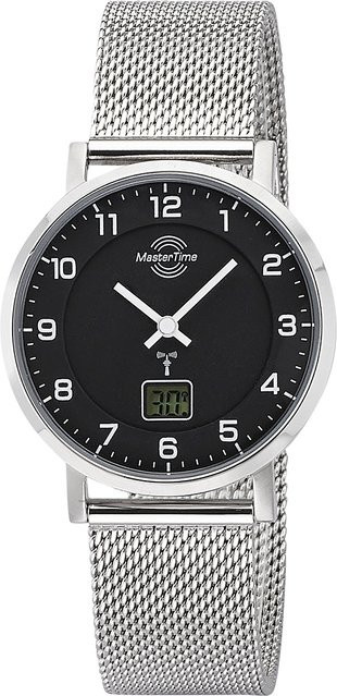Master Time Armbanduhr Funk Advanced, Analog-Digital, Quarz, Edelstahl, 36 mm, Damen - Bild 1
