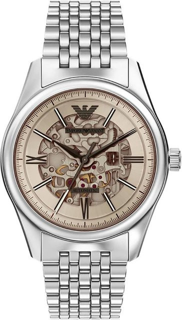 Emporio Armani Armbanduhr Automatik, Edelstahl, Silber, Herren - Bild 1