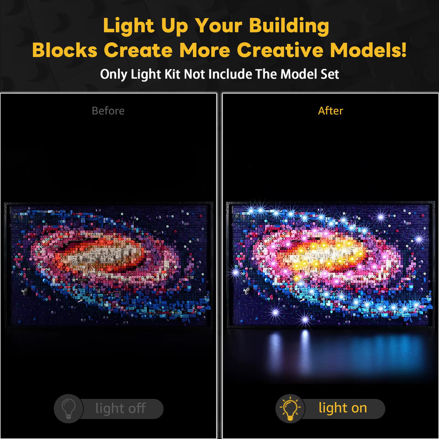 Kyglaring LED-Lichtset RGB Multicolour für Lego The Milky Way Galaxy 31212 aus Kunststoff - Bild 3