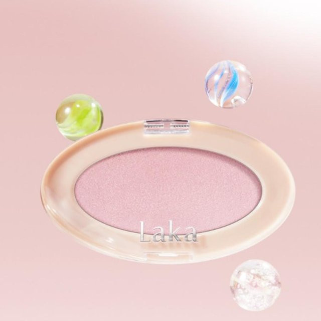Laka Dreambeam Highlighter Creme, #02 Pink Beam, schimmernd - Bild 1