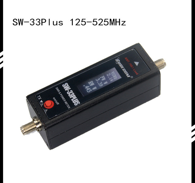 Surecom SW-33Plus Mini SWR Meter für UHF/VHF 125–525 MHz, Schwarz - Bild 1