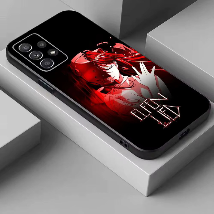 Lucy-y E-Elfen Lied weiche Handyhülle für Samsung Galaxy S26 S25 S24 S23 S22 S21 S20 S10 S9 S8 S7 S6 Ultra Plus FE Lite in Schwarz - Bild 2