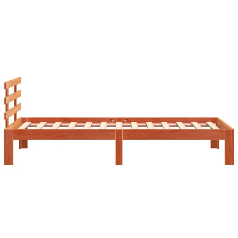 Vidaxl Massivholzbett aus Kiefer in Braun, B/T/H: 75 x 190 cm - Bild 2