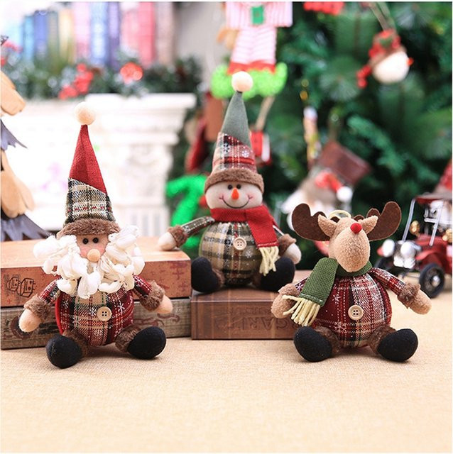 Huiran Weihnachtliche Santa Claus und Elch Puppen als Tischdekoration für deine Weihnachtsfeier - Bild 1