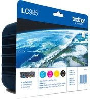 Brother LC985 Valuepack Tintenpatronen-Set Multicolor Schwarz Cyan Magenta Gelb für Inkjet-Drucker - Bild 1