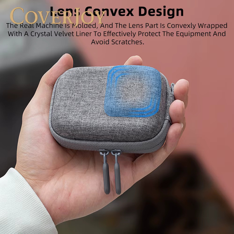 CoverJoy Hartschalen-Tragetasche für DJI Osmo Action 6, stoßfeste Aufbewahrungstasche in Schwarz - Bild 5