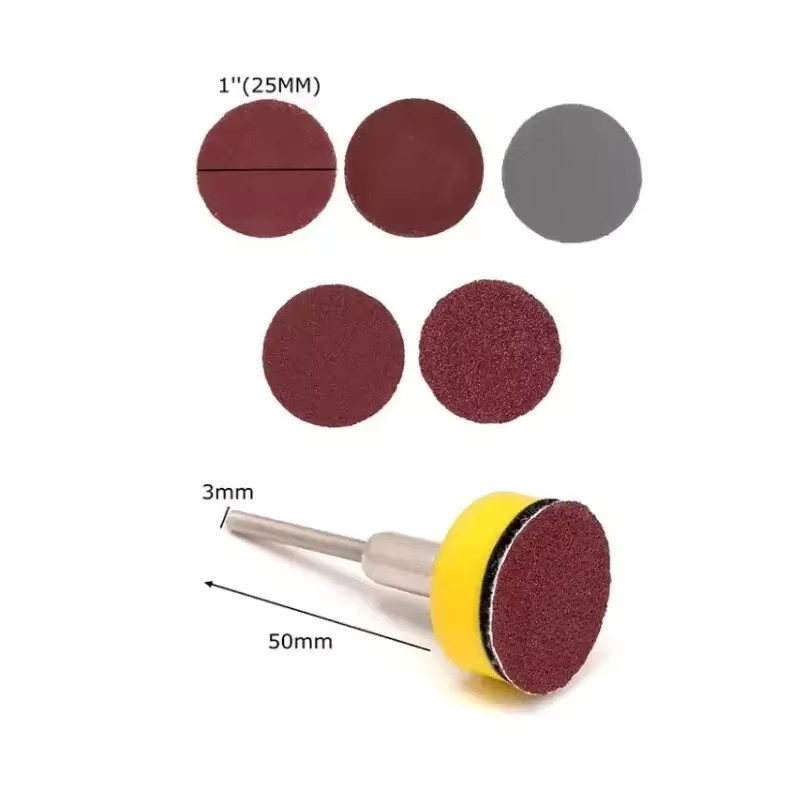 WIDEEP Schleifscheiben-Set mit 100 Schleifpapier-Schleifpolierpads, 25 mm Durchmesser, passend für Dremel-Werkzeuge - Bild 2
