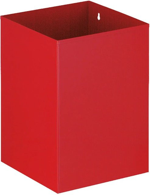 PROREGAL Viereckiger Papierkorb zur optionalen Wandmontage, Rot, 21 Liter - Bild 1