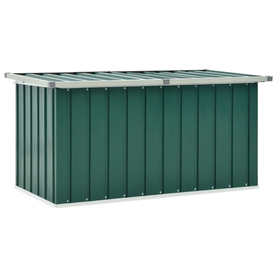 vidaXL Gartenbox aus verzinktem Stahl und Kunststoff, Grün, B/T/H: 129 x 67 x 65 cm - Bild 2