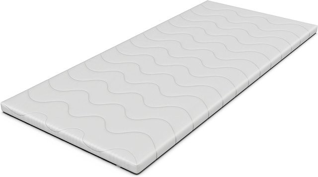 hERZtal Topper CloudTop Komfortschaum in Weiß, B/T/H: 120 x 200 x 6 cm - Bild 1