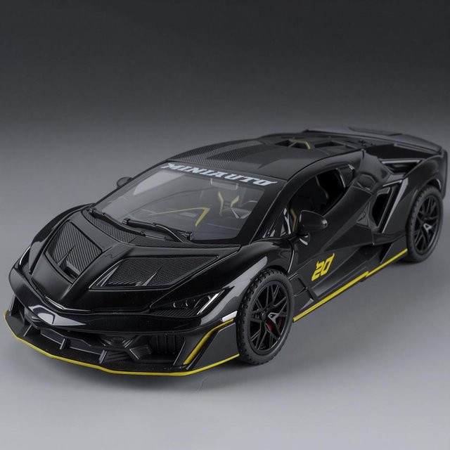 Linyi toy car Lambo Sportwagen, 1:32, Druckguss, mit Licht und Sound, ab 14 Jahren - Bild 1
