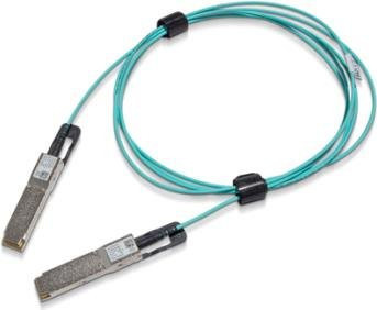 Nvidia MFS1S00-H050V Glasfaserkabel QSFP56 Blau, Länge: 50 m - Bild 1