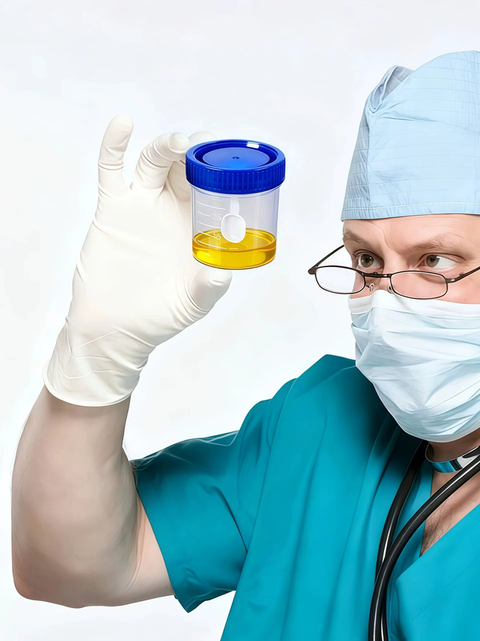 16er Set Laborprobenbehälter aus Kunststoff mit Probenlöffeln für Urin- und Kotproben, 40 ml, Farben: Rot, Gelb, Blau - Bild 4