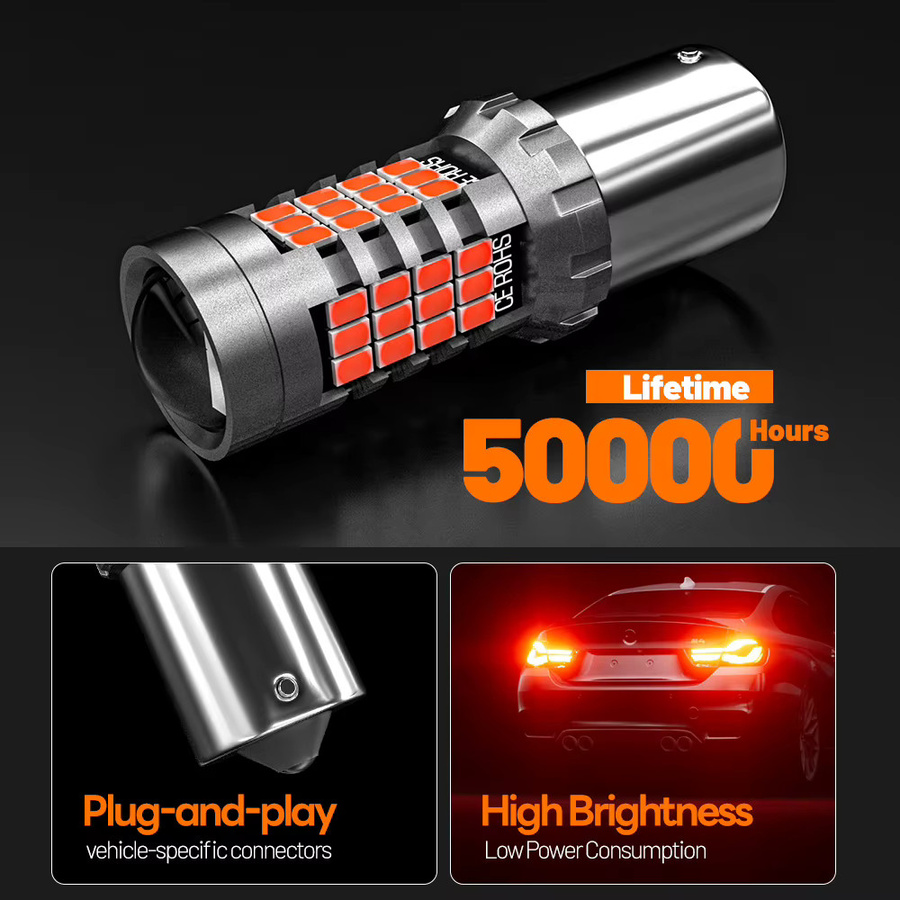 2 Stück LED Bremslicht Lampen P21W BA15S 1156 Canbus Fehlerfrei für Mini Cooper F55 F56 R56 R55 Cabrio F57 R60 R58 R61 R59 - Bild 5